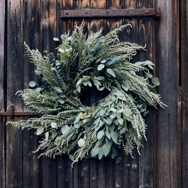 Skylark  Silver Sussex handmade wreath