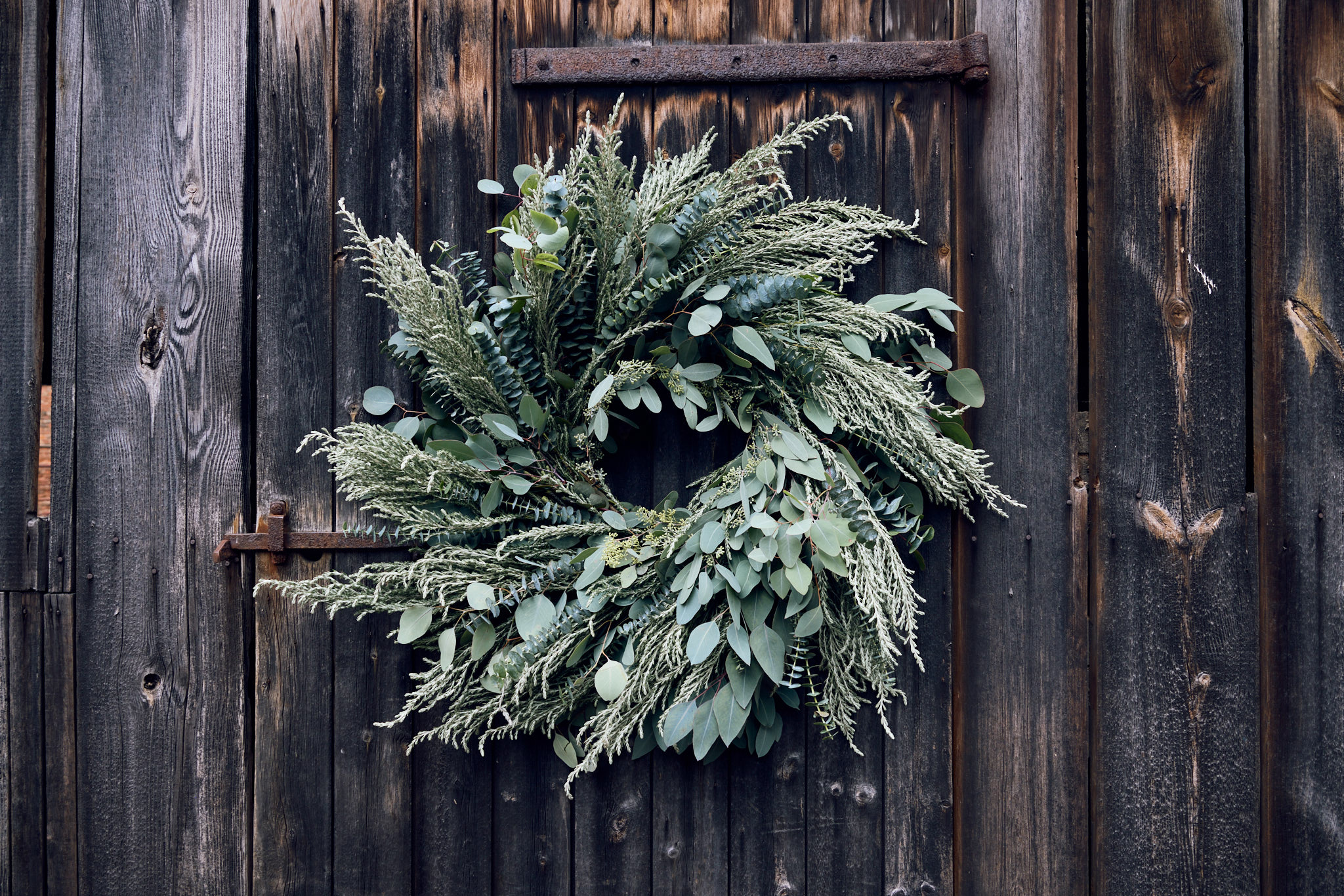 Skylark  Silver Sussex handmade wreath