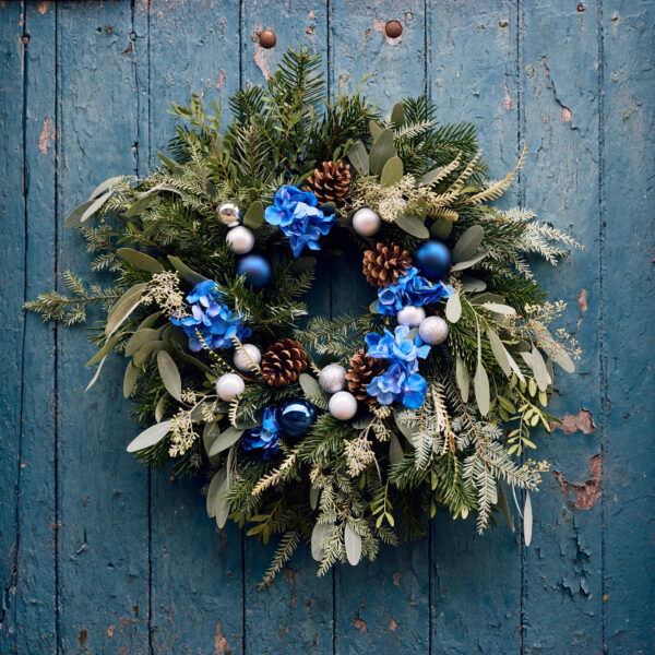 Swallow Blue handmade wreath