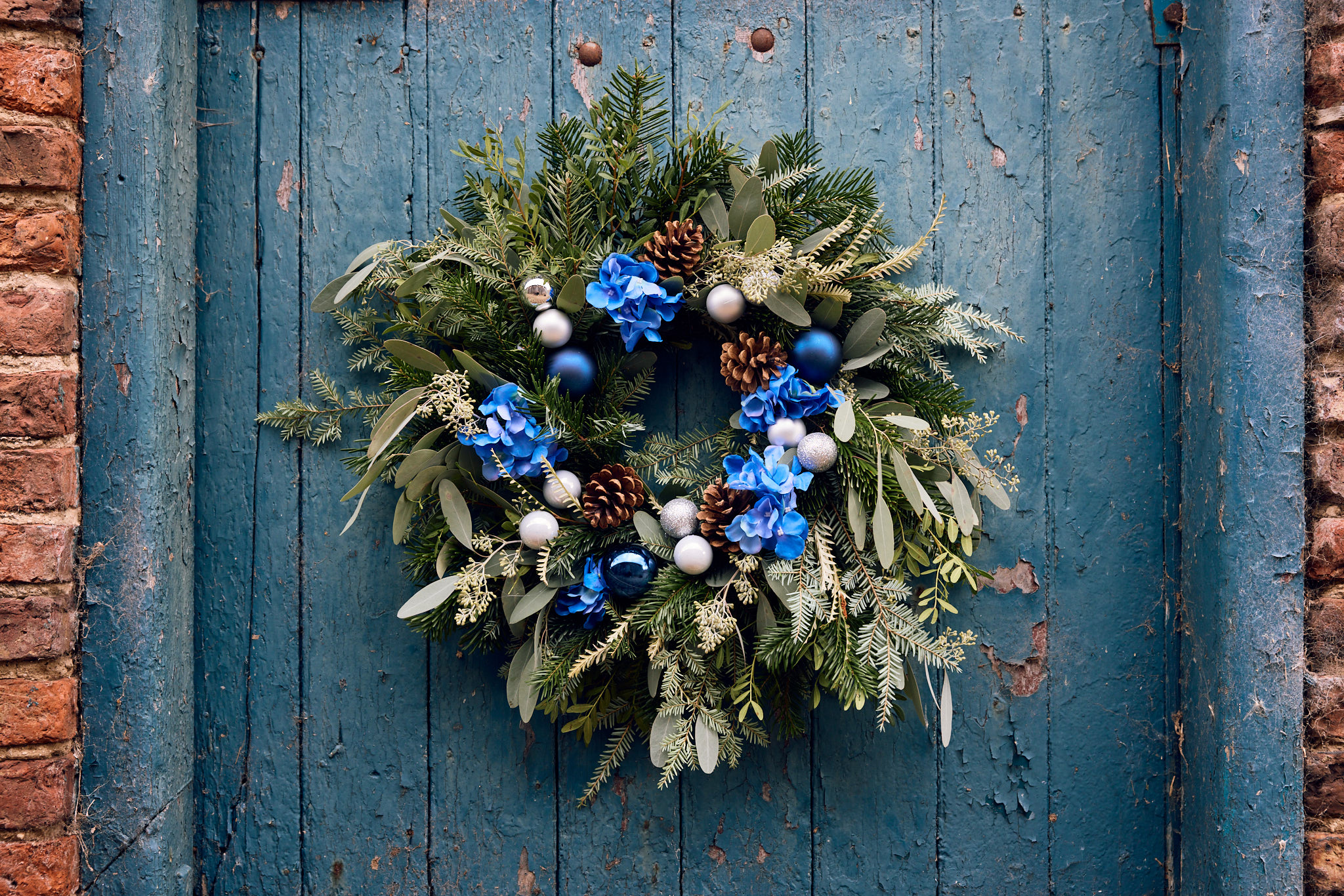 Swallow Blue handmade wreath
