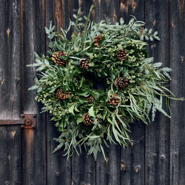 Wren Foliage handmade wreath